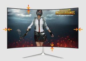 32 Inch Curved PC Gaming Monitor 200cd/m Brightness Flicker Free