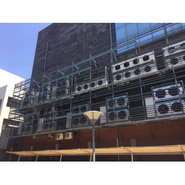 Copper Tubes Immersion Air Dry Coolers With Wet Curtain System