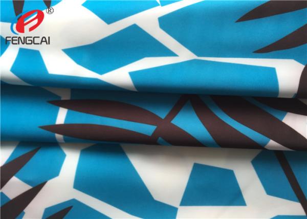 Quality Printed Waterproof Breathable Polyester Spandex Fabric For Swimwear for sale