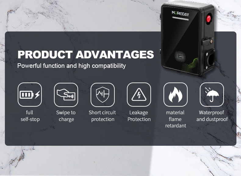 Mode 2 Single Three Phase Type2 CE TUV 220V 7kw Ocpp 1.6 WiFi Home Load Balancing Smart EV Charger Car Charging