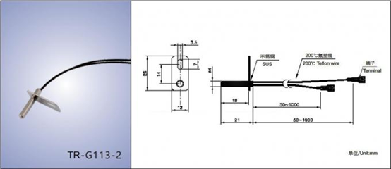 T Type Temperature NTC Thermistor Sensor 100KΩ 100K For Coffee Makers