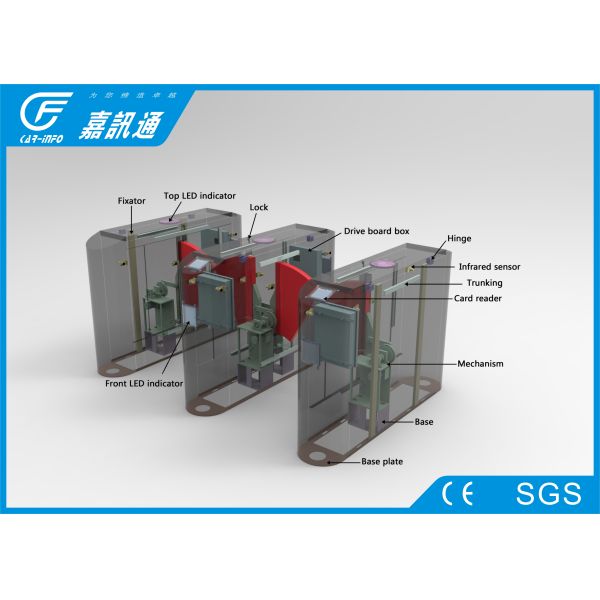 Bi - Direction Turnstile Barrier Gate , Card Reader Automatic Systems Turnstiles