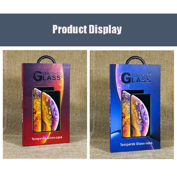 Embossing Blister Mobile Accessories Screen Protector Packaging Boxes Design