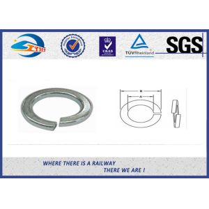 China Black Single Coil Locking Washer For Bolt Different Diameters wholesale