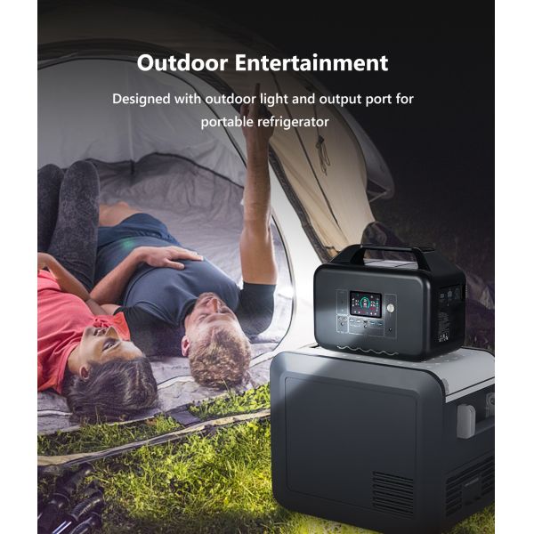 1000w Portable Generator Power Station Emergency Outdoor Energy Storage Battery