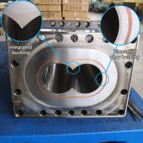 Nickel Alloy Twin Screw Extruder Barrel for PEEK Plastic Extrusion