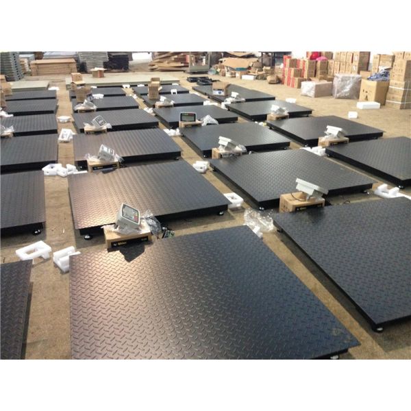 2000kg LED Display Industrial Digital Platform Floor Weighing Scale with OEM Customized Support and Design 1.2m*1.2m Size