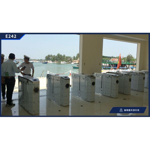 Automatic Gate Operator Brushed Flap Barrier Turnstile Pos Terminal Road Traffic Barrier