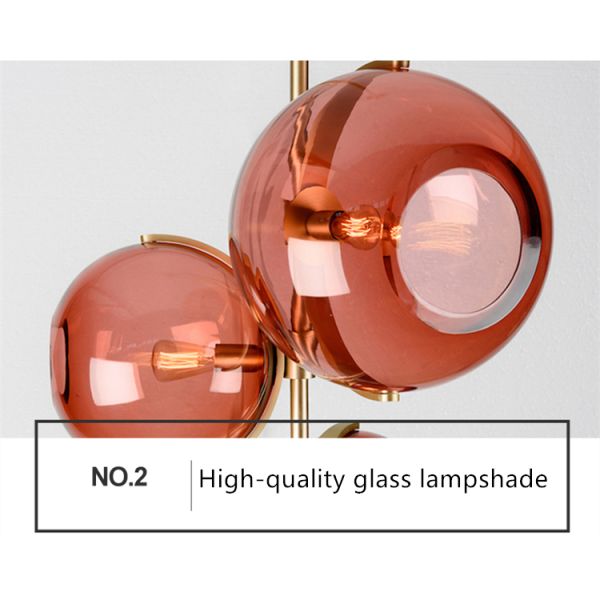 Nordic Pendant Lamp Postmodern Designer Red Glass Pendant Lights(WH-GP-169)