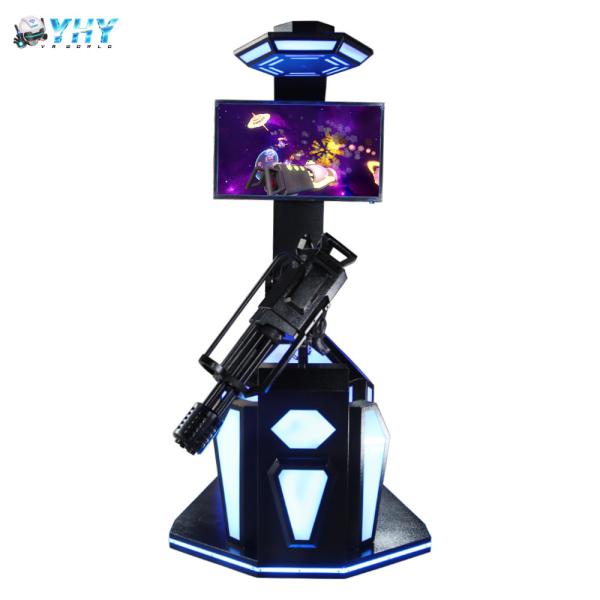 Quality Battle Gatling VR Theme Parks 9D Game Virtual Reality Standing Simulator for sale