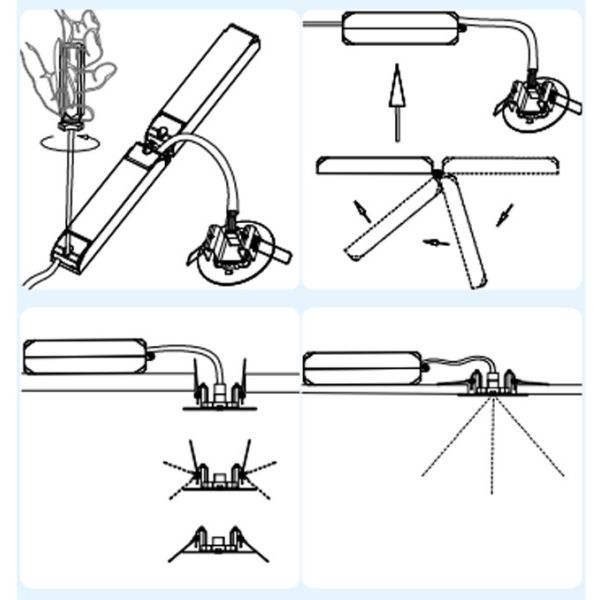 IP20 Customised LED Emergency Lights For Residential / Institution Buildings 50 / 60Hz