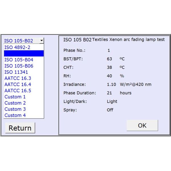 ASTM D1148 , HG/T 3689 Light Fastness Test Machine Big Color Touch Screen