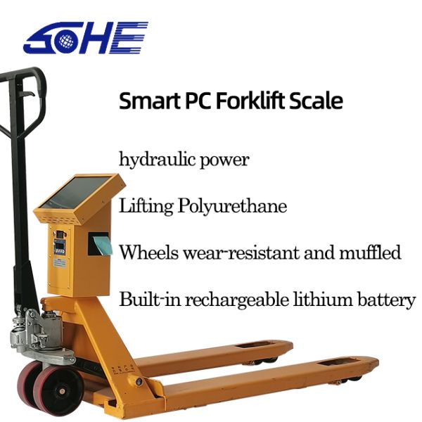 Smart PC Printing Narrow Fork Forklift Scale with Window System LED LCD Display Type