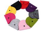 China 43 Kinds Of Color Handmade Felt Coin Bags 11.5*9.5 Cm Small Felt Bags wholesale