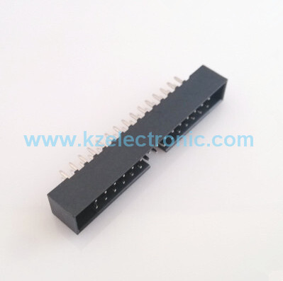 China 2*15 pins box header 2.54mm straight male header wholesale