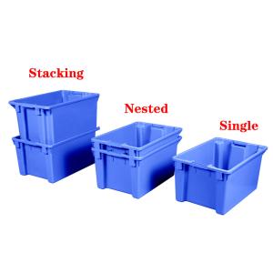China soda bottle plastic stacking crates Plastic Moving Boxes 600x395x300mm wholesale