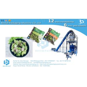 China Mixing salad leafy vegetables automatic weighing and pouch packaging machine wholesale