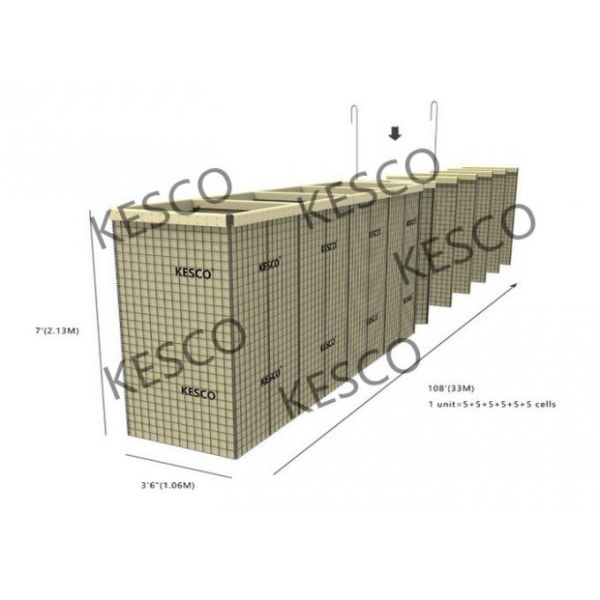 Mil 12 Hesco Barriers For Flood Control And Military Fortifications