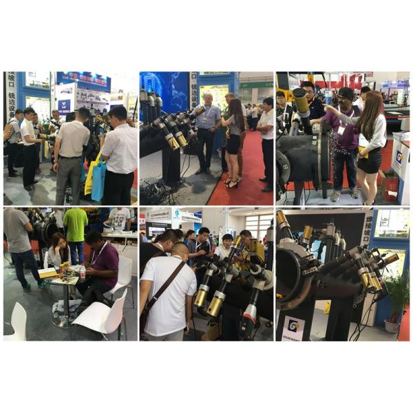 OD88.9mm Self - Centering pneumatic Pipe Chamfering Machine Compact Design