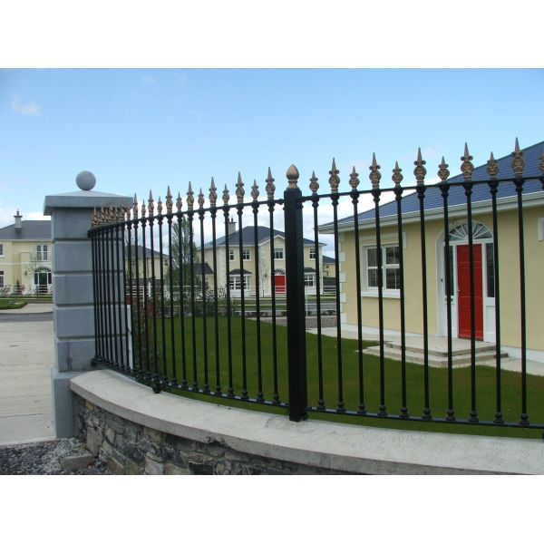 Hot Sale Security Spear Top Tubular Steel Railing Fence