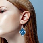 Blank Metal Sublimation Earrings With Metal Insert Custom Sublimation Eardrop