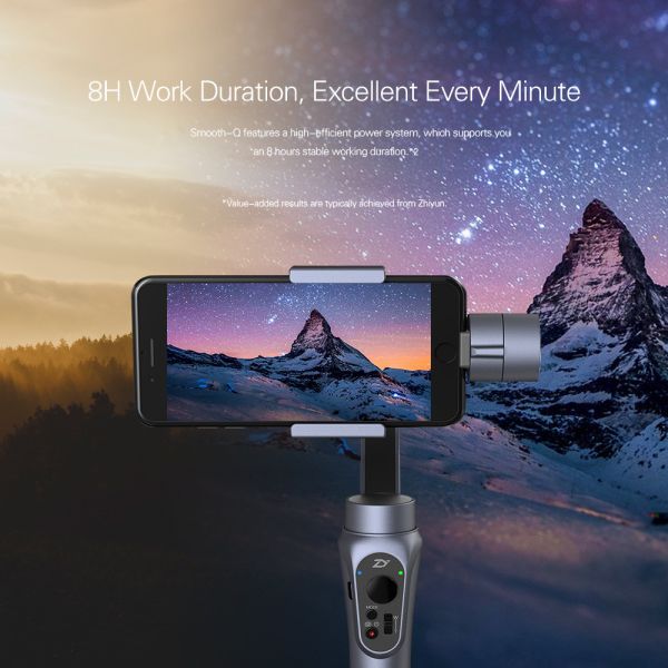 Smooth Q smartphone Handheld 3 Axis gimbal stabilizer action camera selfie phone steadicam for iphone Sumsung Gopro