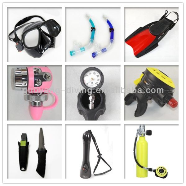 Face Scuba Diving Underwater Mask Snorkel Goggles Fins Gear