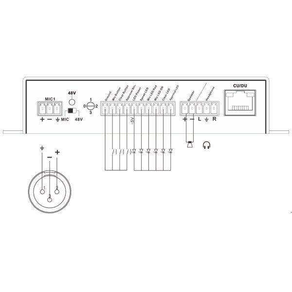 Microphone Interface Box Phoenix Connectors On Both Sides Onnect Dynamic Mic
