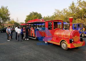 China High quality Amusement kids Park Electric Trackless Sightseeing Tourist Road Train rides for sale wholesale