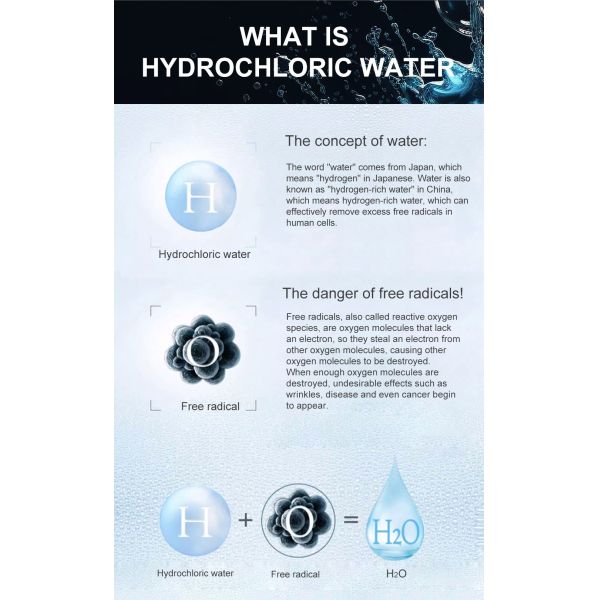 Health Care Food Grade PC Hydrogen Water Cup Portable Smart 6000ppb