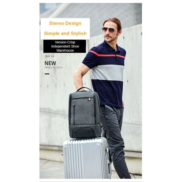600D Multifunctional Anti Theft Backpack For 14'' Laptop