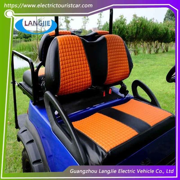 Scratch Resistant Leather Front And Rear Club Car DS Golf Car Leather Seat Covers