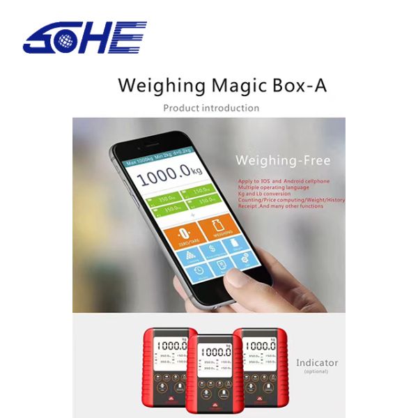 High Precision Ultra Portable Wireless Remote Control Platform Scale with LED Display