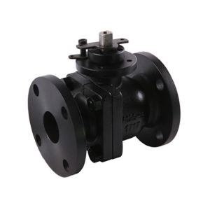 ANSI PTFE flange end cast iron ball valve