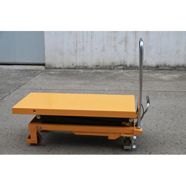 Heavy Duty Hydraulic Table Lifter 105 Kg Service Weight 950 Mm Lifting Height Foot Pedal Operation