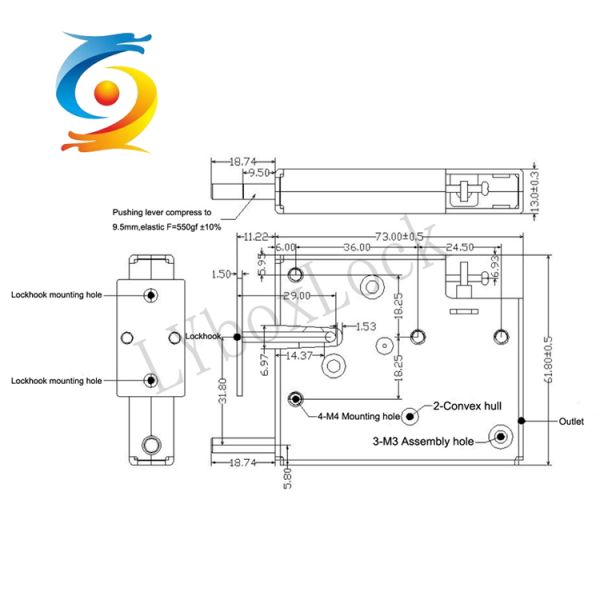 Smart 5v Magnetic Solenoid Lock Shockproof For Gym Beach Locker
