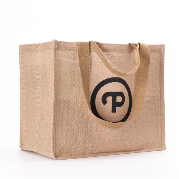 Promotional Custom Reusable Shopping Jute Tote Bags