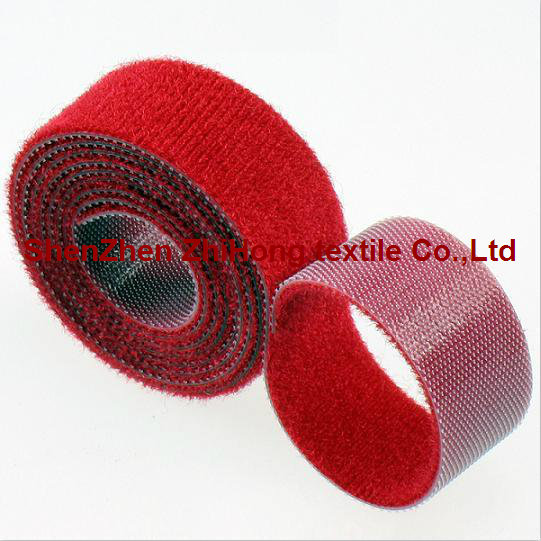 Super Thin Nylon Back To Back Hook And Loop Fastener Binding Strap