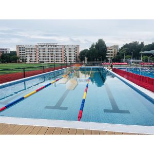 China Convenient Assembled Household Outside Swimming Pool Prefab Competition Swim Pool wholesale