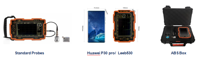 Mini Smart UT Flaw Detector Straight Angle Dual Crystal Probe Optional