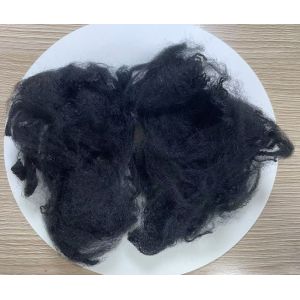 China Polypropylene Staple Fiber 6D×100mm UV Resistant Black wholesale