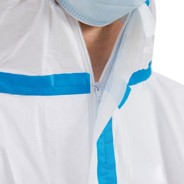 PPE SMS Disposable Protective Coverall Elastic Cuff