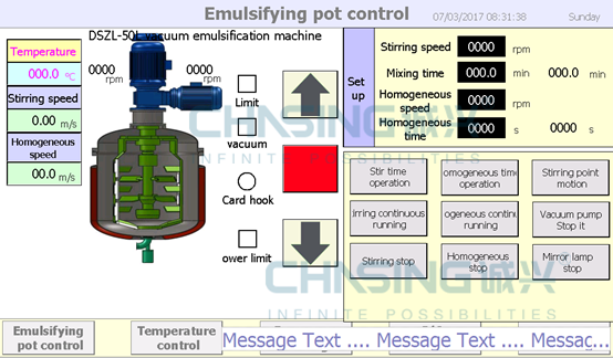 Laboratory High Shear Mixer Vacuum Homogenizer Machine SUS304