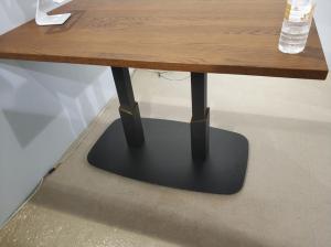Professional Square Dining Table Legs Sandy Texture Metal Table base Custom Made