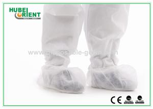China Nonwoven Polypropylene Disposable Shoe Cover With Elastic Rubber Opening wholesale