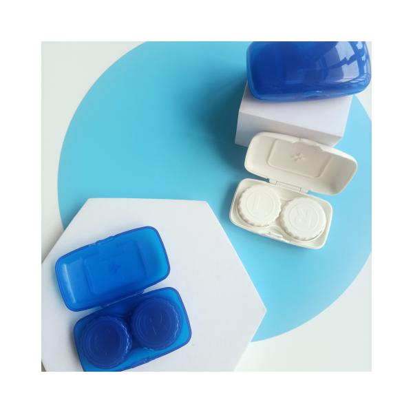 Quality Plastic PP Material Structure Contact Lens Case Square Shape for Simple Style Storage for sale