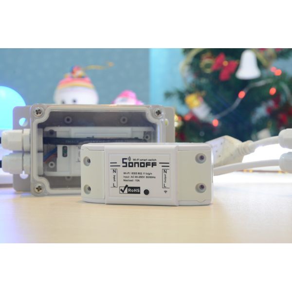 Sonoff Basic/RF/Dual/Pow IP66 Waterproof Junction Box Waterproof Case Water-resistant Shell Support