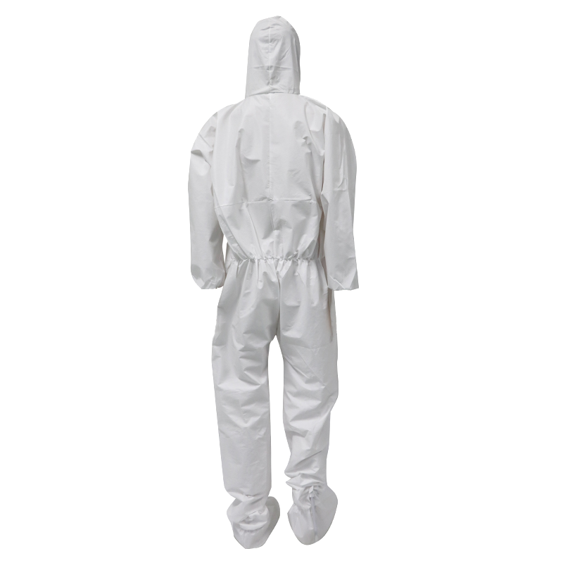 OEM EN13485 Microporous PP PE Type 5 6 Disposable Coverall Waterproof
