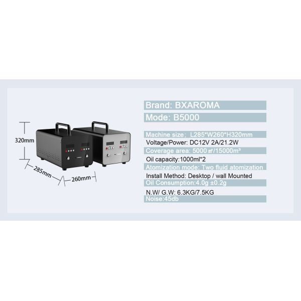 Nebulizer Commercial Scent Diffuser Machine HVAC Steam Aroma Diffuser