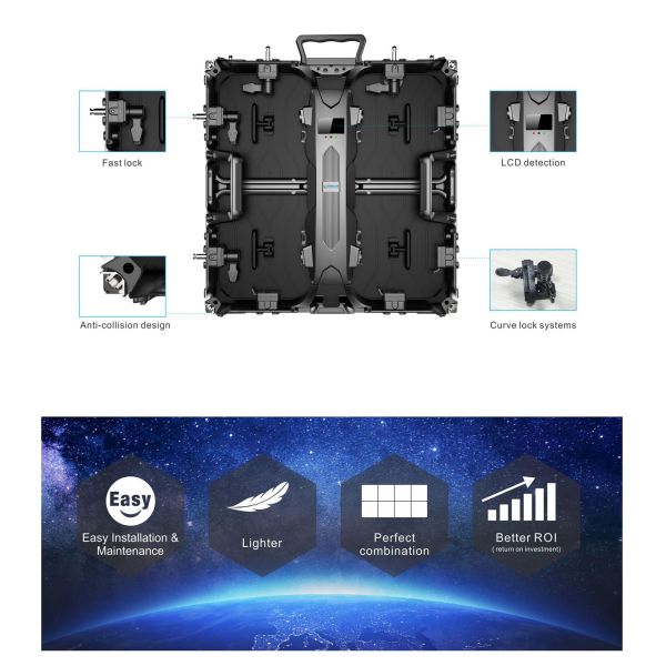 Excel 2020 Newest HD SMD P3.4 P3.91 P4.81outdoor / P2.6 P2.84 P2.97 P3.91 indoor full color smd led video wall rental